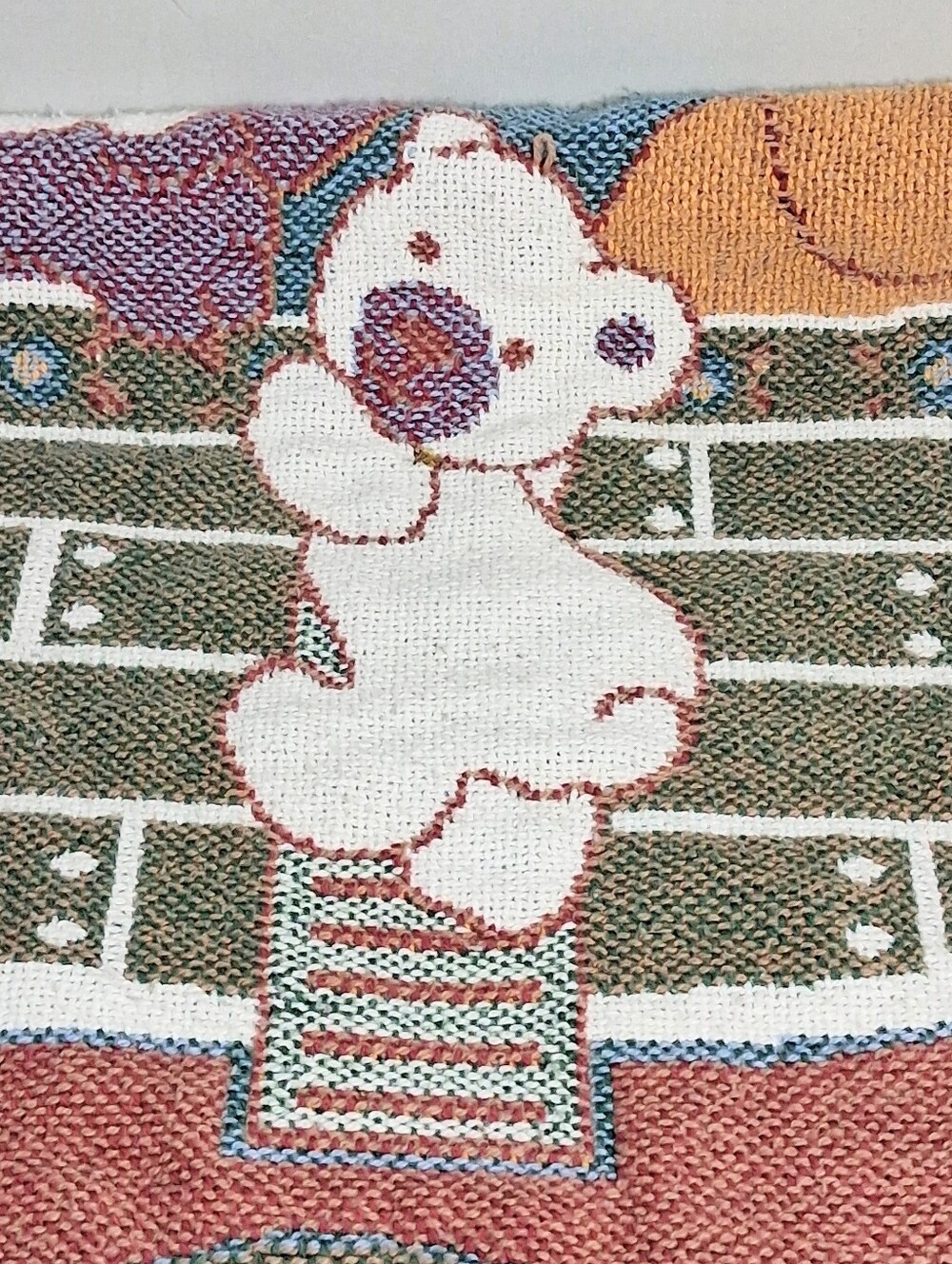 Whimsical Magical Woven Tapestry for Wallcovering or Bed Coverlet 42" X 30"
